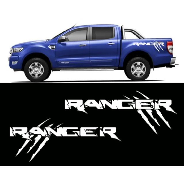 Kit Adesivo Ford Ranger Raptor Lateral  Faixa Garras Personalização Tuning Faixa