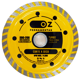 Disco Diamantado Turbo Corte Mármore 4 Polegadas 110mm - Oz