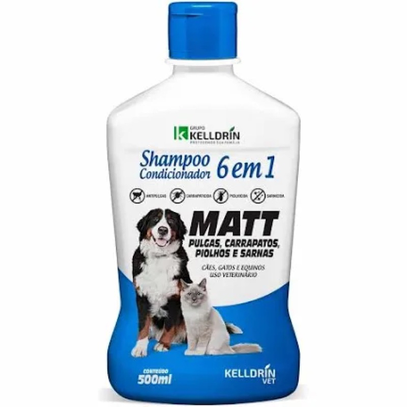 Shampoo e Condicionador 6 em 1 Matt da Kelldrin 500ml