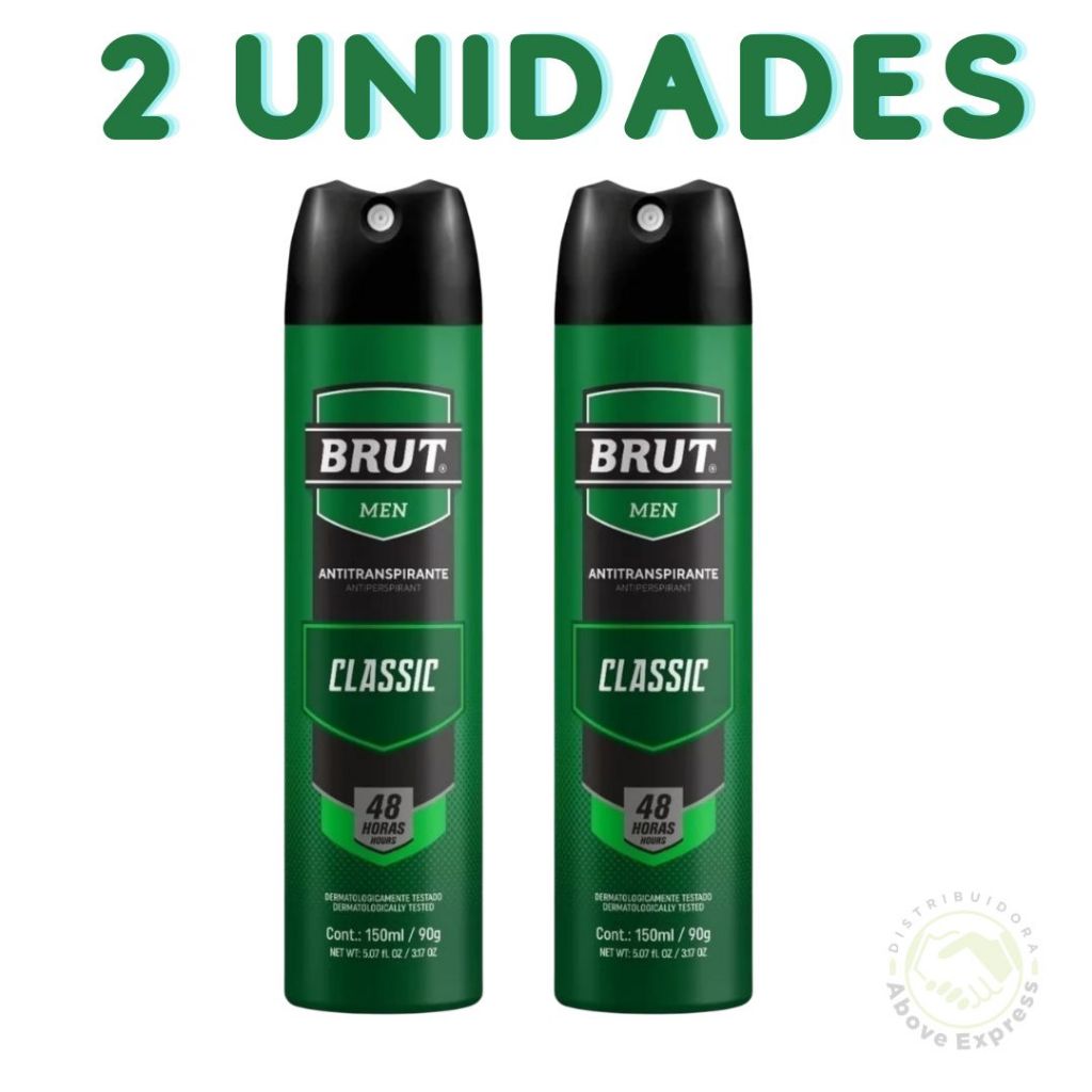 Brut Desodorante Antitranspirante Classic Masculino 150ml 2 unidades