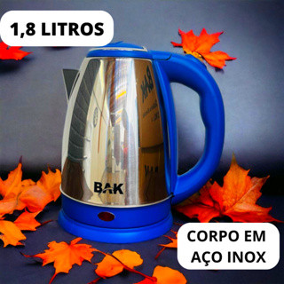 Chaleira Elétrica Inox 1,8 Litros 110V bak Jarra Elétrica