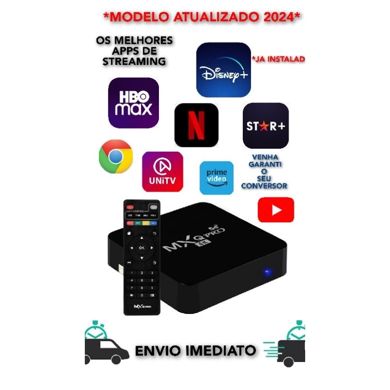 CONVERSOR SMART TV 4K **MODELO ATUALIZADO 2024** 2.4/5g **ENVIO IMEDIATO**