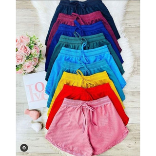 Kit 3 Shorts feminino canelado Tendência em Oferta na Shopee