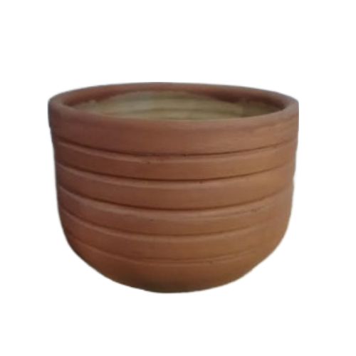 vaso frisado de Barro