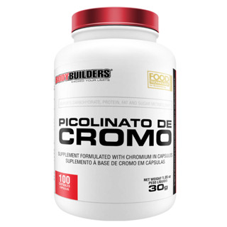 Picolinato de Cromo 100 Cápsulas Auxilia no Aumento na Definição Muscular e Controle do Apetite Bodybuilders