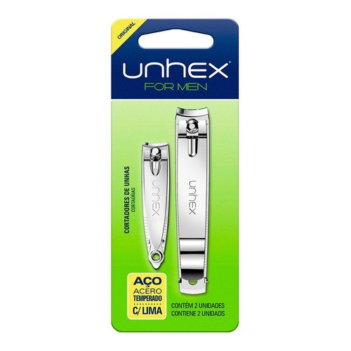 Kit Com 2 Cortadores de Unhas Para pés e mão Unhex for Men em Oferta na Shopee