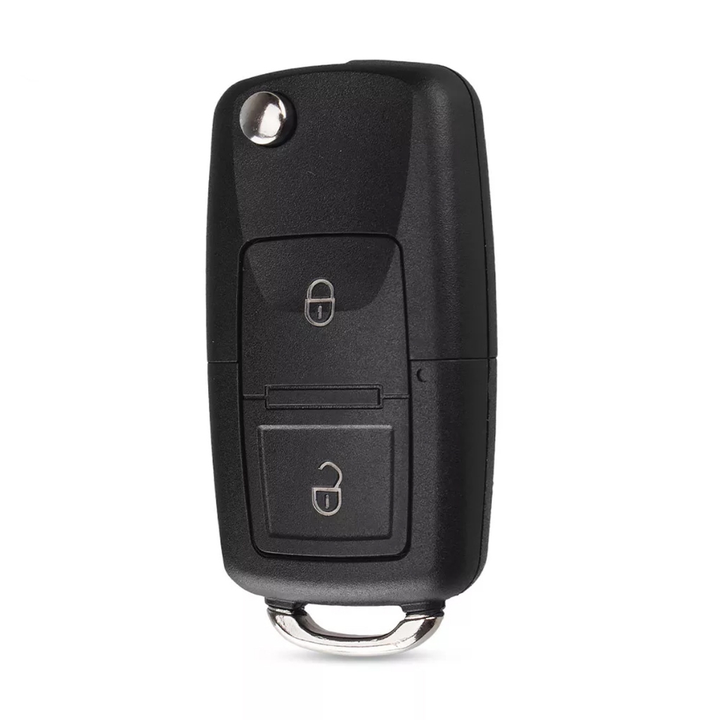 Carcaça Chave Canivete Volkswagen Saveiro Cross G5 Golf Fox Gol Voyage - 2 Botões Com Lâmina Pantográfica