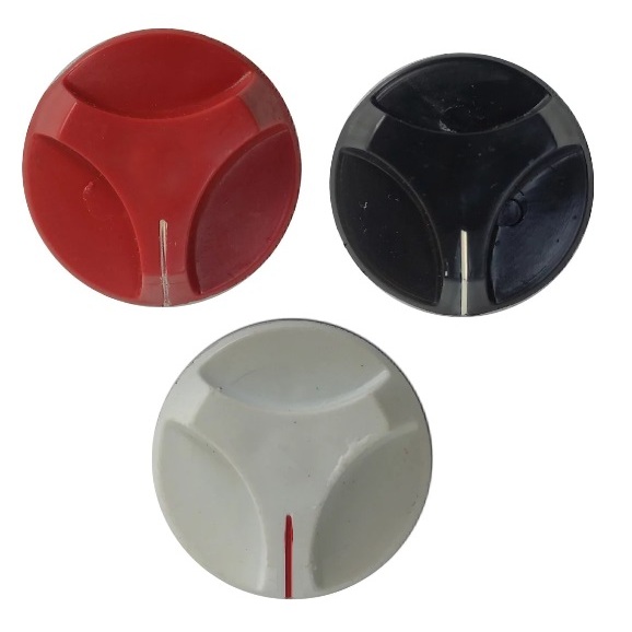1 Botão Manípulo Para Fogão Dako Dakorama/Vedete Antigo Escolha sua cor Branco, Preto ou Vermelho - Rosa Maria