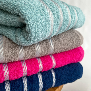 Kit 4 Toalhas de Banho Grande 70 x 130 cm 100% Algodão Alta Absorção em Oferta na Shopee