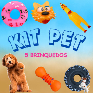 (KIT 1) 5 Brinquedos Para Pets / Leve 5 No Preço de 1 Diversão Para Seu Pet - XUXU BELEZA
