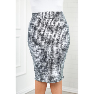 Saia Lápis Básica Chic Malha Encorpada Promoção em Oferta na Shopee