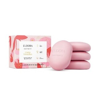 Sabonete Vegetal em Barra Perfumado Instance Frutas Vermelhas 4x80g