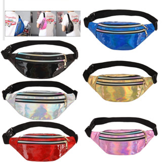 Pochete Feminina Metalizada Holográfica - Colorida Multicolor Brilhante 5032