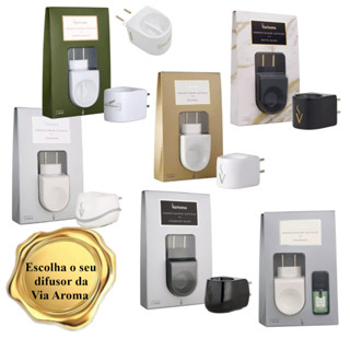 Difusor Aromatizador Eletrico para Essência e Óleo -Escolha o seu preferido -Original Standart Aromatherapy Combo Bamboo Branco Preto Tomada Bivolt Defusor Aromatização Aromoterapia Aromaterapia Odorizador Esencia Essencia Oleo Essencial cheiro Ambiente