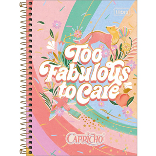 Caderno Espiral Capa Dura TAMANHO PEQUENO 1/4 Capricho 80 Folhas Tilibra em Oferta na Shopee