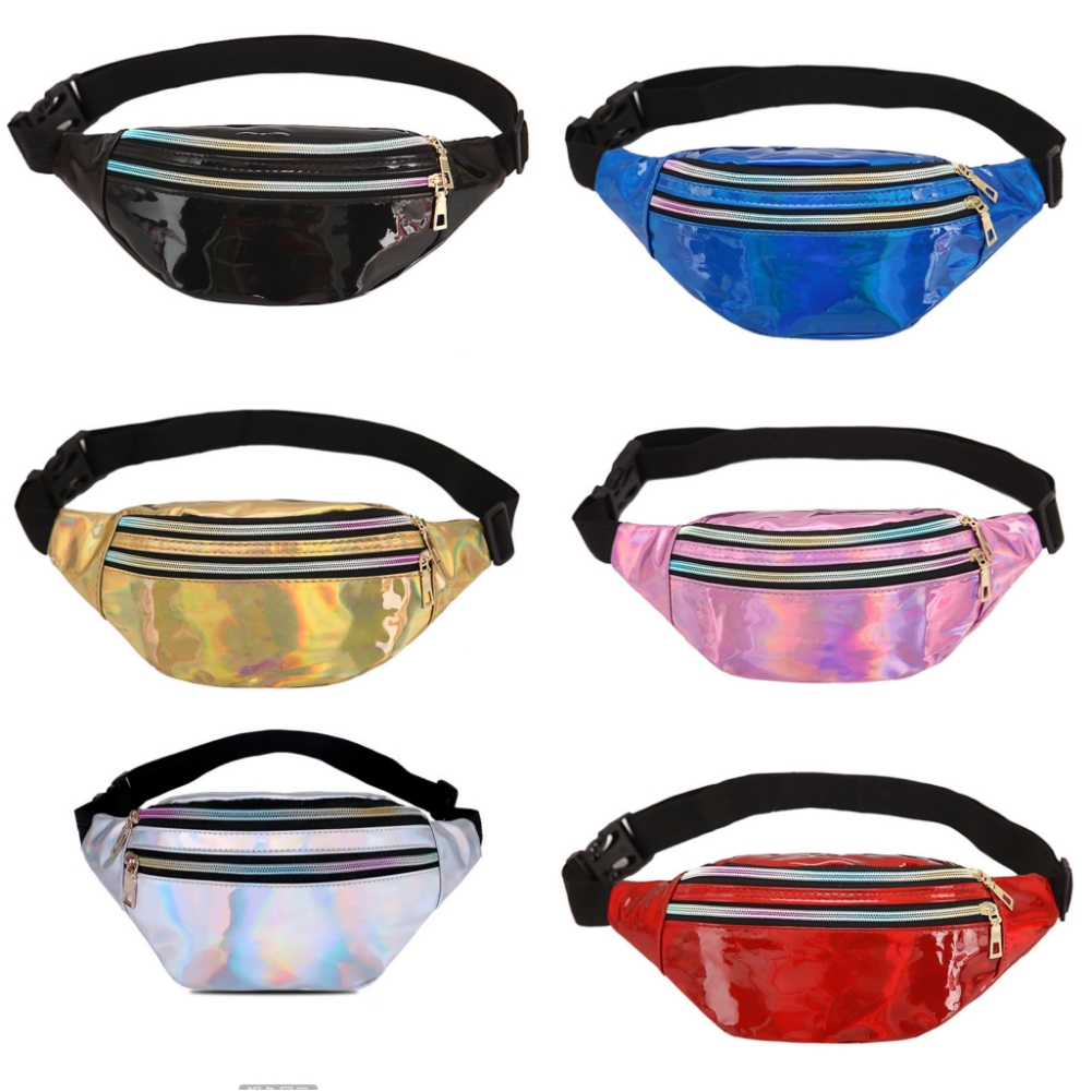 Pochete Bolsa Holográfica Metalizada Neon Feminina LAJ549