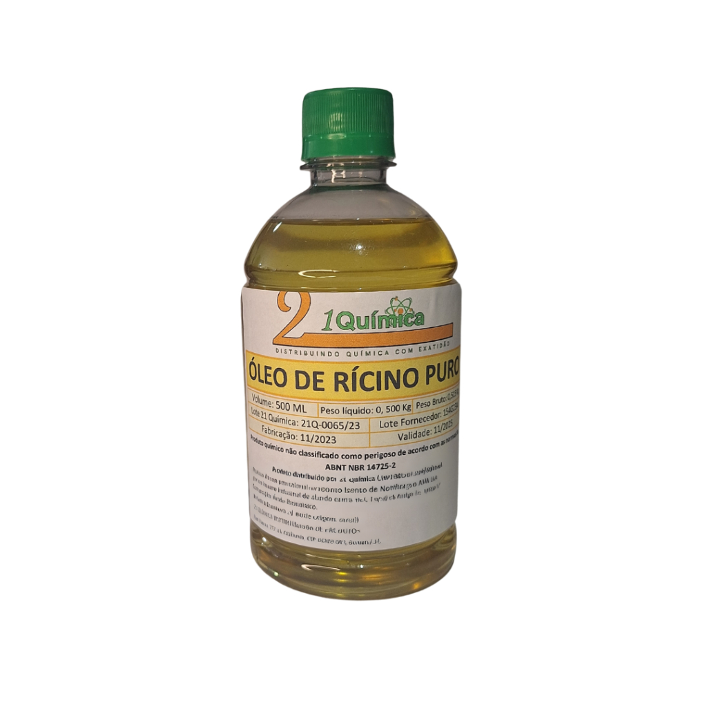 Óleo de Rícino Cabelos Mais Fortes 100% Natural de Primeira Qualidade com Válvula Pump - 500ML em Oferta na Shopee