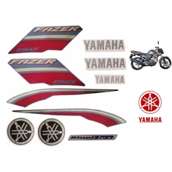 Jogo Kit Adesivos Fazer 150 2020 2021 Moto Preta Faixa