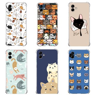 Samsung A04, A04E Capa Tpu Desenhos Variados Capinha Case Gato