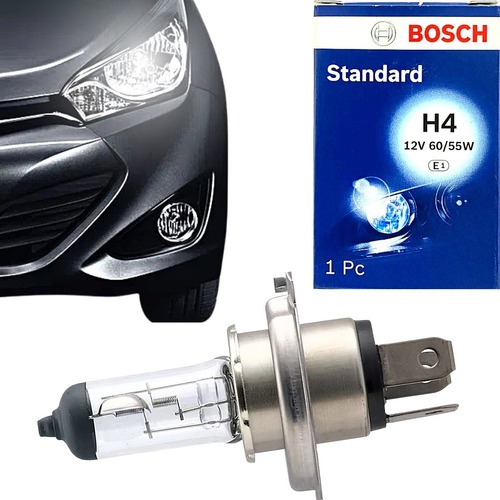 Lampada Farol Carro Luz Alta Baixa H4 12v 60w 55w Bosch em Oferta na Shopee