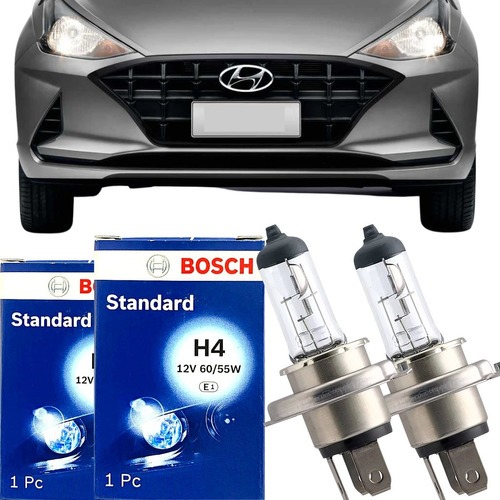 Par Lampada Farol Veiculo Luz Alta Baixa H4 12v 60 55w Bosch