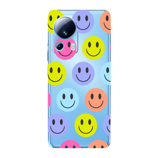 Capinha para Xiaomi 13 lite Anti Impacto Personalizada - Smiles coloridos com fundo Transparente