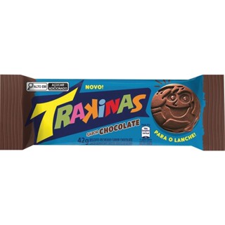 Biscoito Trakinas Sabor Chocolate 42g