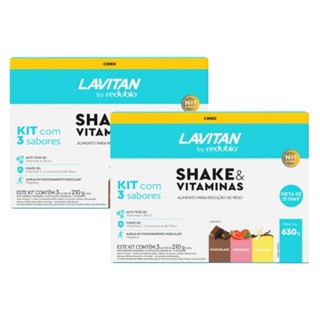 Lavitan Kit com 2 Kit Redubío Shake Dieta De 21 Dias Com 3 Sabores Cimed 630g @ Original