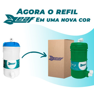 Refil Filtro Purificador Agua Leaf Original Bacteriológico em Oferta na Shopee