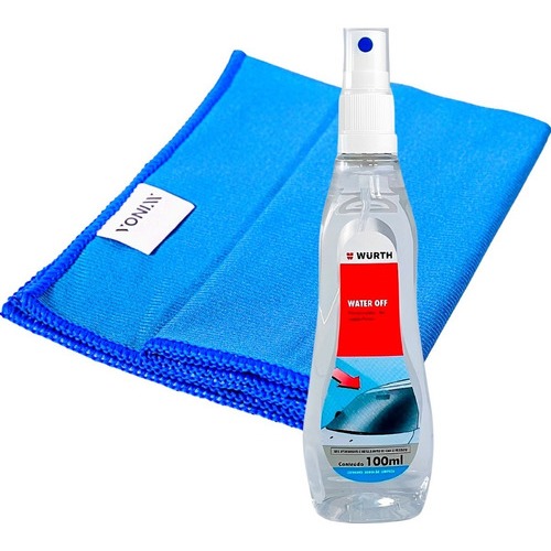 Water Off Cristalizador Wurth + Pano Microfibra P/ Vidros em Oferta na Shopee