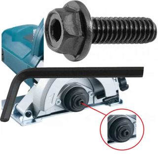 Jogo 10 Parafuso Disco Serra Mármore Compativel Bosch Makita Similar Rosca Esquerda Allen Sextavado M6 4100NH