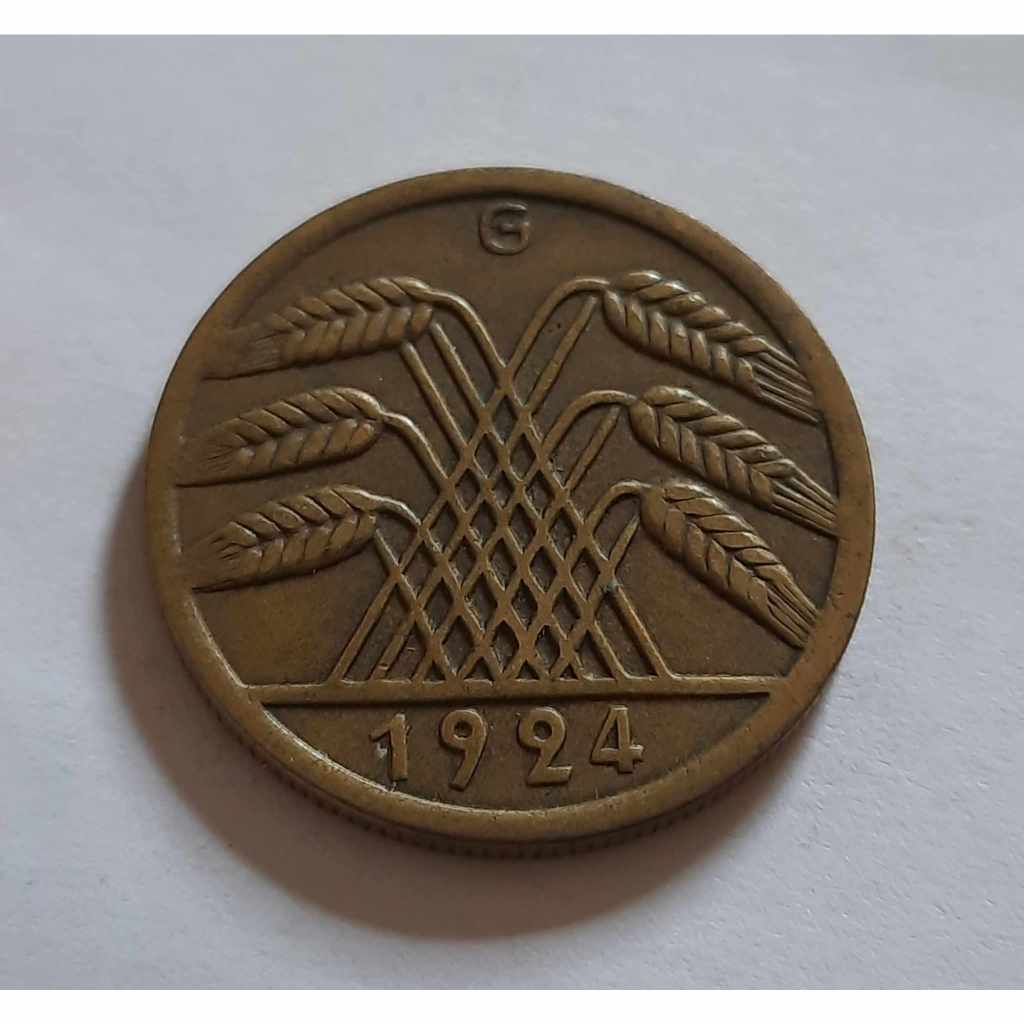 Moeda 50 Rentenpfennig 1924 G - Alemanha