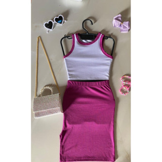 conjunto saia MIDI infantil cropped mais saia MIDI infantil bem bloguerinha conjunto modi infantil 2 ao 10 anos