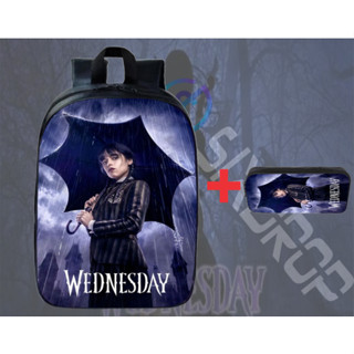Mini Mochila Infantil Wandinha Familia Addams Bolsa Escolar Promoção 2024