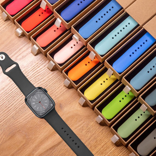 Pulseira De Silicone Para Apple Watch E Iwo T500 HW 19 Smartwatch 38mm 40mm 41mm 42mm 44mm 45mm 49mm En Promoção