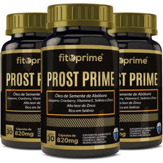 Kit 3x Prost Prime Óleo de Abóbora Licopeno Cranberry Selênio Vitamina E Zinco