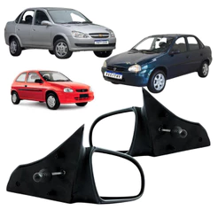 Par Retrovisor Corsa Classic Corsa Pick-up Corsa Sedan Com controle 1993 1994 1995 1996 1999 2000 2001 02 03 04 até 2016