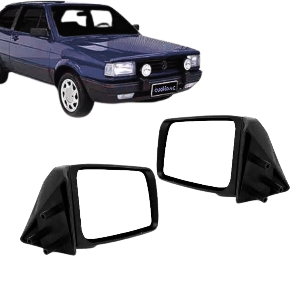 Par Retrovisor Gol Parati Voyage Quadrado 1988 1989 1990 1991 1992 1993 1994