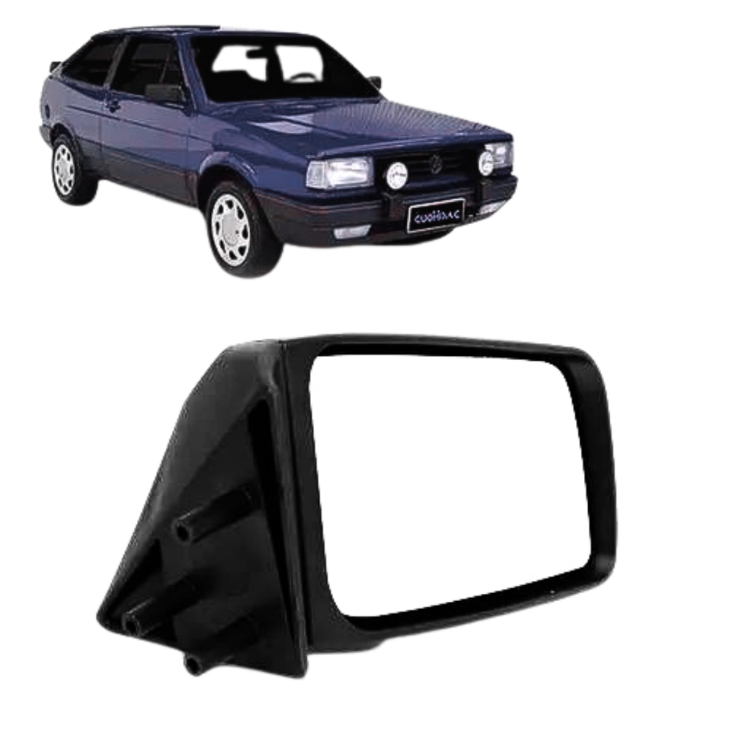 Par Retrovisor Gol Parati Voyage Quadrado 1988 1989 1990 1991 1992 1993 1994 — imagem 2 de 2