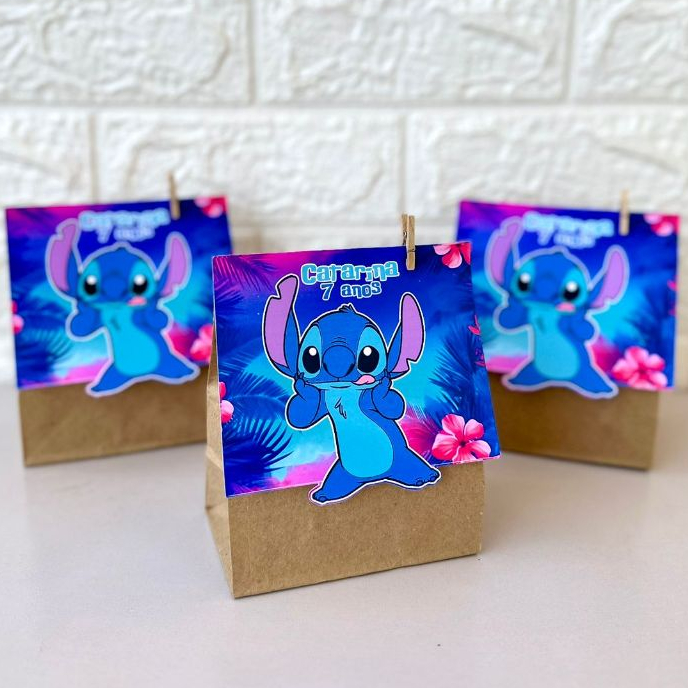 Lembrancinha Saquinho Surpresa Lilo e Stitch / Personalizados Lilo e Stitch / Festa Infantil / Lembrancinha