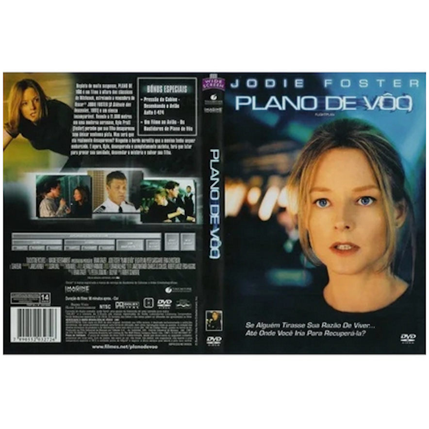 Dvd Plano De Voo - Jodie Foster - suspense
