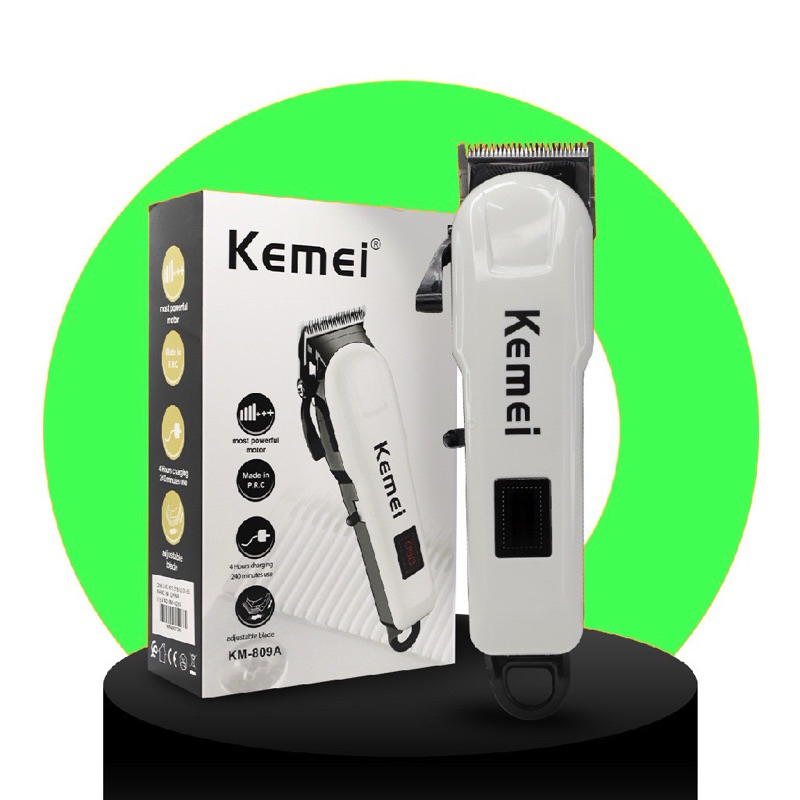 Máquina De Corte De Cabelo Kemei Km 809A em Oferta na Shopee