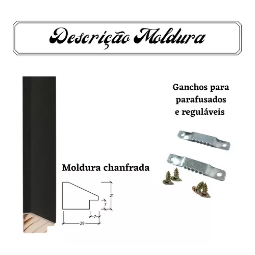 Porta Certificado 30x40 Diploma Quadro Foto Com Vidro