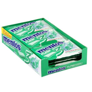Chiclete Pure Fresh Spear Mint caixa - 15 unidades de 6g- Mentos.