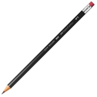 Lápis Preto com Borracha Nº2 Faber Castell HB