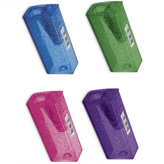 Apontador Escolar Faber Castell com Depósito Sacapuntas Glitter Diversas Cores