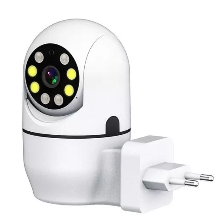 Câmera De Segurança Full Hd Visão Noturna Na Tomada Yoosee
