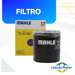 Filtro de Óleo Ford Fiesta ka Ecosport Focus motor zetec 1.0 1.6 Mahle Metal leve