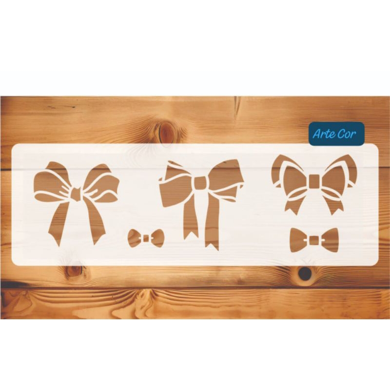 Estencil laços 30 x 10 cm / n. 90