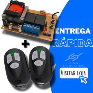 Central Placa de Portão Automatico Universal + 2 controle(s) 433 PPA NICE PECCININ OMEGASAT AGL GAREN RCG ACTON IPEC